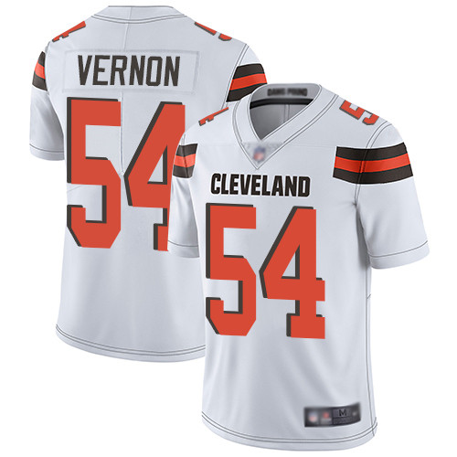 Cleveland Browns Olivier Vernon Men White Limited Jersey #54 NFL Football Road Vapor Untouchable->cleveland browns->NFL Jersey